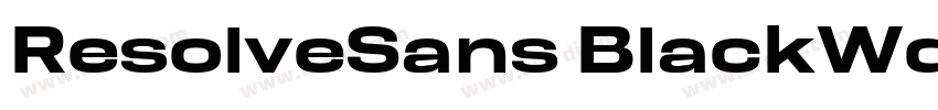 ResolveSans BlackWd字体转换 ResolveSans BlackWd字体转换